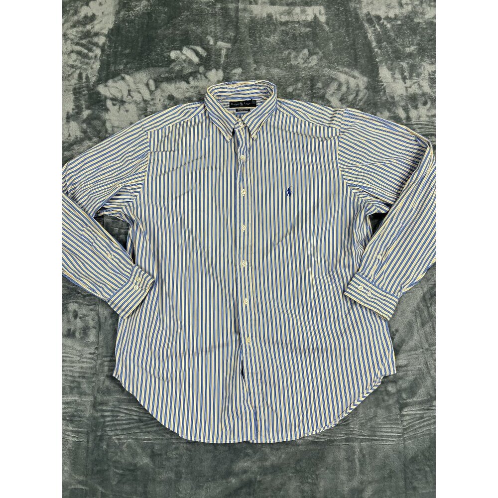 Ralph Lauren Classic Fit Striped Long Sleeve Button-Down Shirt Men’s XL